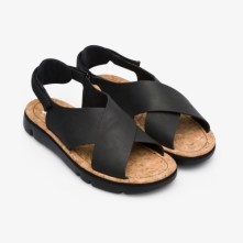 Camper Oruga Sandals Black - Womens Singapore LOJANA-037